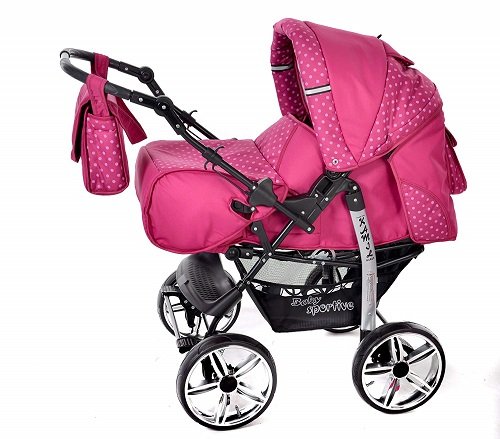 Baby Sportive 3 in 1 rosa pois